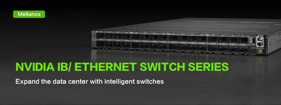 Rendimiento de red mejorado Mellanox Mqm8790-HS2r Quantum Hdr Infiniband Switch 40 puertos Qsfp56 Nvidia 2