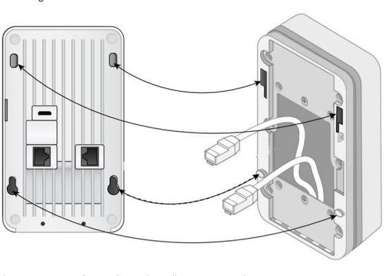Puntos de acceso inalámbricos de Aruba de las redes del AP 303H (RW) con las antenas internas