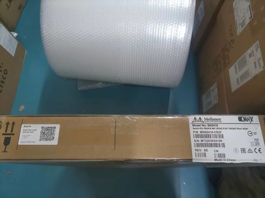El cúmulo Linux del interruptor de red de MSN2410-CB2FC Mellanox sN2410Mellanox 48 SFP28 vira 8 puertos hacia el lado de babor QSFP28