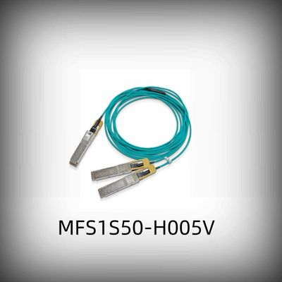 Cable Mellanox AOC de baja latencia MFS1S00-H020E Cable Ethernet de separación 200GbE a 2x100GbE 20m