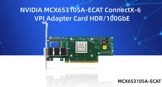 tarjeta de red de 10gb Mellanox MCX653105A-ECAT-SP MCX653106A-ECAT