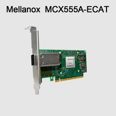 Adaptador EDR/100GbE de la tarjeta de red de MCX555A-ECAT Mellanox ConnectX-5 VPI