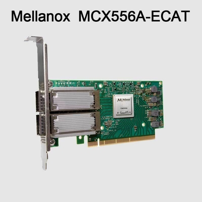 ConectX-5 VPI Adaptador Tarjeta de red Mellanox EDR IB 100GbE Puerto doble QSFP28 PCIe3.0 MCX556A-ECAT