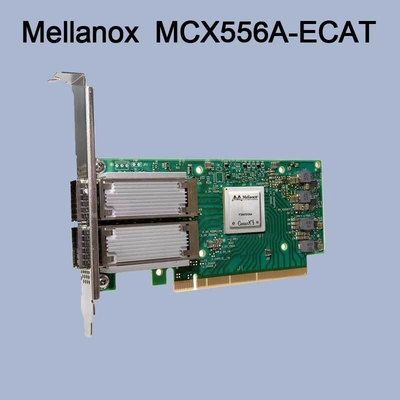 ConectX-5 VPI Adaptador Tarjeta de red Mellanox EDR IB 100GbE Puerto doble QSFP28 PCIe3.0 MCX556A-ECAT