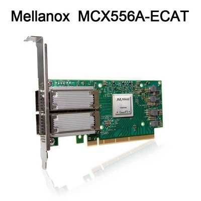 ConectX-5 VPI Adaptador Tarjeta de red Mellanox EDR IB 100GbE Puerto doble QSFP28 PCIe3.0 MCX556A-ECAT