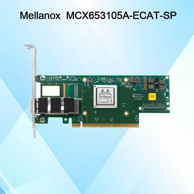 Nvidia MCX653105A-Ecat-Sp Connectx6 con puerto único Osfp56 EDR 100GB/S Vpi Tarjeta de red de banda ancha