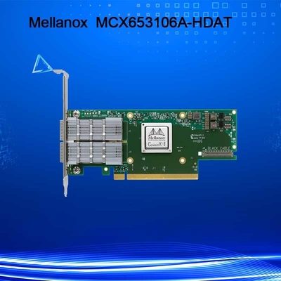 Tarjeta de red Mellanox ConnectX-6 MCX653106A-HDAT VPI, adaptador InfiniBand y Ethernet de 200 Gb/s