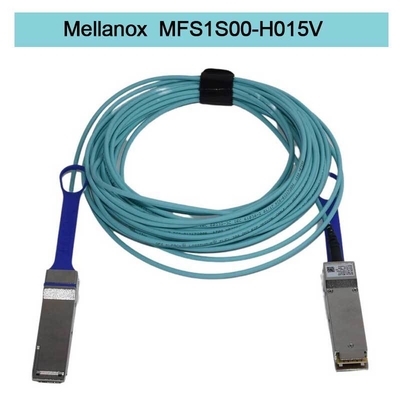Conexiones eficientes rápidas 100GbE 25GbE de Data Center del cable de la fibra del cable MFS1S00-H015V AOC de Mellanox AOC DAC