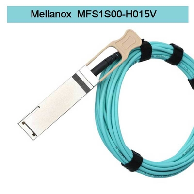 Conexiones eficientes rápidas 100GbE 25GbE de Data Center del cable de la fibra del cable MFS1S00-H015V AOC de Mellanox AOC DAC