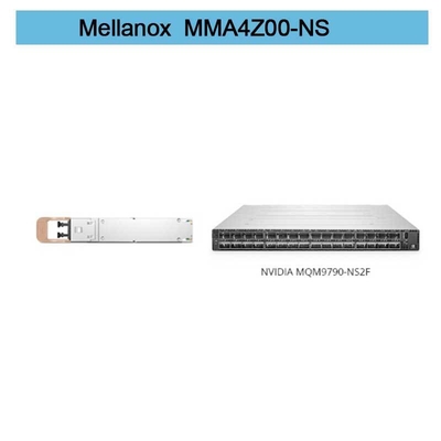 MMA4Z00-NS SFP+ MELLANOX Compatible con 800G 2xSR4 OSFP PAM4 850nm 50m Modulo NDR de banda ancha