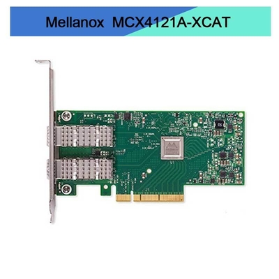 Tarjeta de red del EN Mellanox de MCX4121A-XCAT ConnectX-4 Lx 10GbE SFP28 portuario dual PCIe3.0 X8