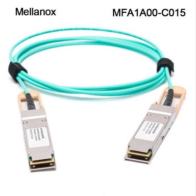 Ethernet de 100GbE QSFP LSZH Mellanox AOC telegrafía MFA1A00-C015 el 15m