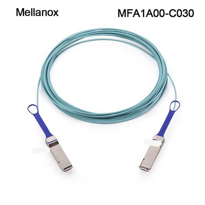 AOC óptico activo Mellanox 100GbE telegrafía MFA1A00-C030 QSFP LSZH los 30m