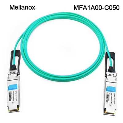 QSFP LSZH Mellanox AOC Cable Óptico Activo MFA1A00-C050 100GbE 50m nuevo y original