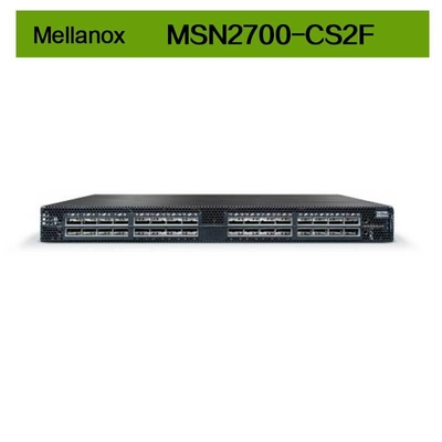 MSN2700-CS2F Mellanox Switch Spectrum Basado en 32 puertos 100GbE Plataforma Ethernet Abierta
