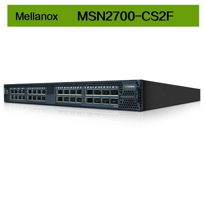 MSN2700-CS2F Mellanox Switch Spectrum Basado en 32 puertos 100GbE Plataforma Ethernet Abierta