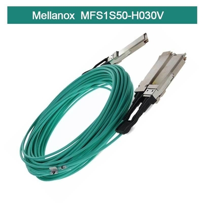 Infiniband Mellanox AOC MFS1S50-H030V VPI HDR & ETH 2x100Gb/S 30M QSFP56 nuevo y original