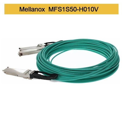 MFS1S50-H010V 200GbE 2x100GbE al cable de fribra óptica activo InfiniBand telegrafía el cable de Mellanox AOC
