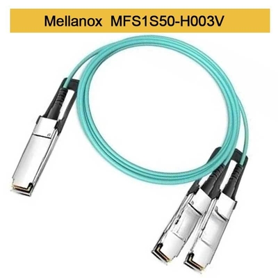 MFS1S50-H003V Cable Aoc 200GbE a 2x100GbE QSFP56 a 2xQSFP56 MMF Cable AOC Mellanox