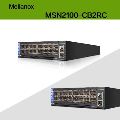 Velocidad máxima EDR Nvidia Mellanox Basado en 100gbe 1u Switch Ethernet abierto con puertos Cumulus Linux MSN2100-CB2RC 16 Qsfp28