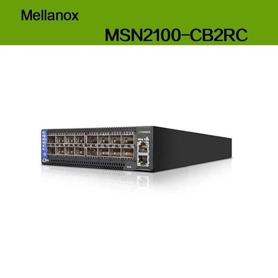 Velocidad máxima EDR Nvidia Mellanox Basado en 100gbe 1u Switch Ethernet abierto con puertos Cumulus Linux MSN2100-CB2RC 16 Qsfp28