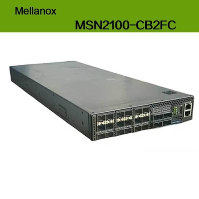 MSN2100-CB2FC Switch Nvidia Spectrum 100gbe 1u, 1g Velocidad Máxima, Cumulus Linux 16, 16 Puertos Qsfp28, 2 Fuentes de Alimentación CA, X86 2 núcleos, Profundidad Corta, Flujo de Aire P2c