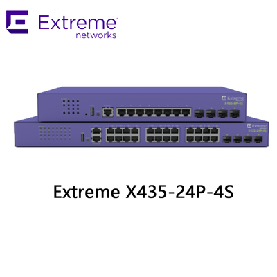 Switch AVB X435 Extreme Networks X435 de 24P, 4S, 68 Gbps, 50.6 Mpps, nuevo y original