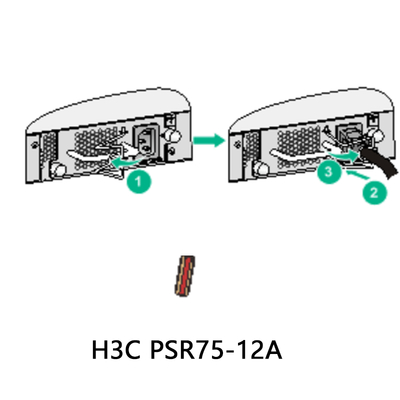 Fonte de alimentación de conmutación versátil para dispositivos electrónicos PSR75-12A