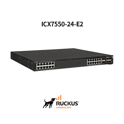 Switch Ruckus Icx7550-24-E2 avanzado con 24 puertos para una conectividad perfecta