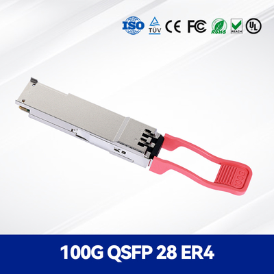 Módulo de fibra óptica premium de 100 g Qsfp28 Er4 de 40 km para centros de datos