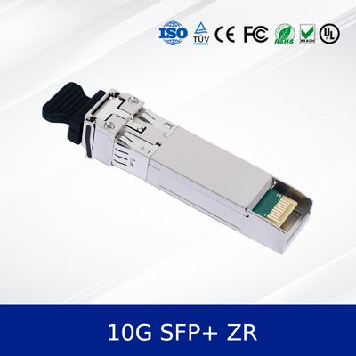 Módulo transceptor óptico 10G SFP+ ZR Alcance Extendido, Receptor APD, Temperatura Industrial