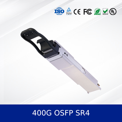 Modulo de transceptor óptico 400G OSFP SR4 100m OM4, MPO-12, CMIS 5.0 para Ethernet en el centro de datos