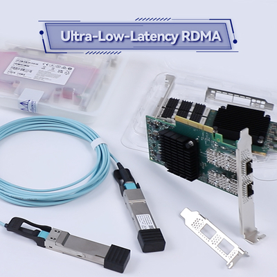 Tarjeta de red del mellanox de MCX4121A-XCAT 25Gbps SFP28 QSFP28 para el servidor
