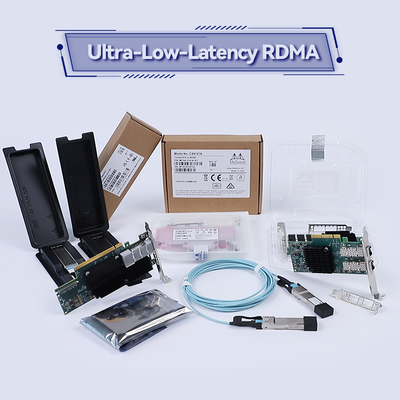 Tarjeta de red del mellanox de MCX4121A-XCAT 25Gbps SFP28 QSFP28 para el servidor