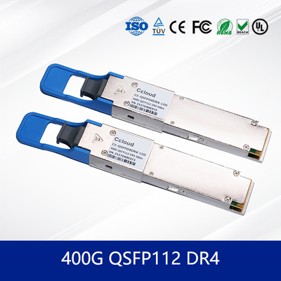 QSFP-DD 400G DR4 Modulo de transceptor óptico de modo único y multimodo para redes de alto rendimiento