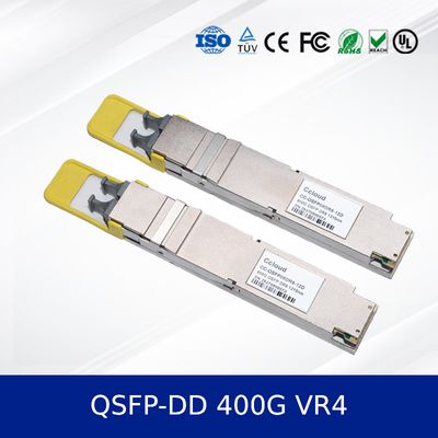 Módulo transceptor óptico QSFP-DD VR4 de 400G, alcance de 50 m, PAM4, CMIS 5.0