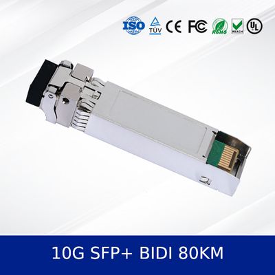 Módulo transceptor óptico Premium 10g SFP+ Bidi 80km Módulo de fibra óptica para centros de datos.