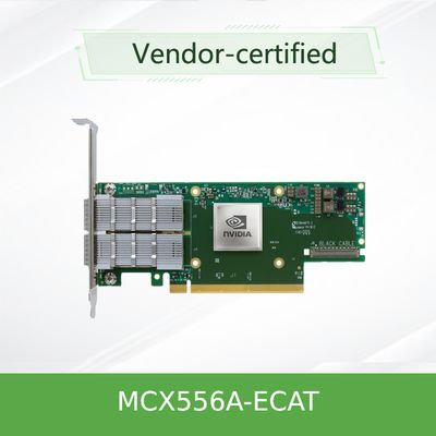 Tarjeta PCIe3.0 MCX556A-ECAT del adaptador de red de ConnectX-5 VPI Mellanox
