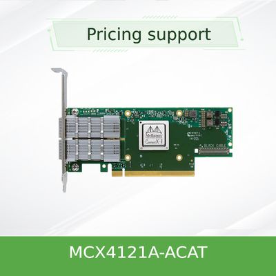 Tarjeta de interfaz de red del puerto dual SFP28 PCIe3.0 X8 del EN 25GbE de Mellanox ConnectX-4 Lx MCX4121A-ACAT