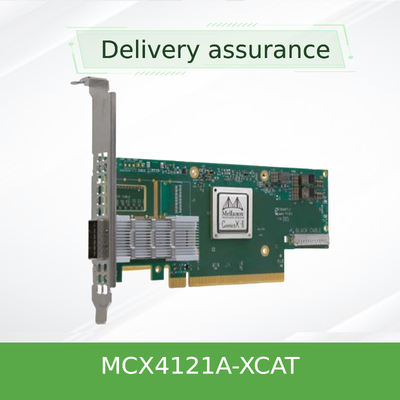 Tarjeta de red del mellanox de MCX4121A-XCAT 25Gbps SFP28 QSFP28 para el servidor