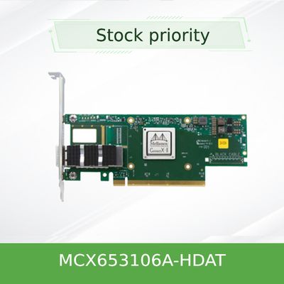 MCX653106A-HDAT Tarjeta de red Mellanox 200Gb/s 4*50Gb/s Puertos Ethernet