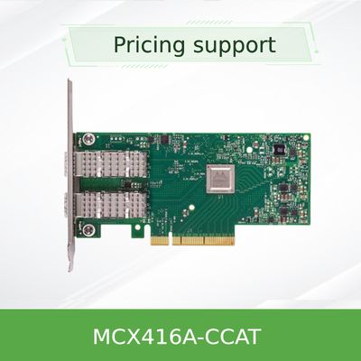 Ethernet Mellanox Nic Cards MCX416A-CCAT 100GbE QSFP28 del EN de PCIe3.0 X16 ConnectX-4
