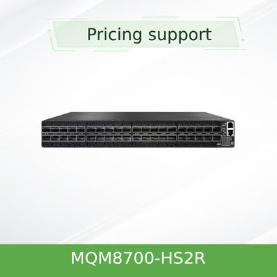 920-9b110-00rh-0m0 Mellanox MQM8700-HS2R(920-9B110-00RH-0M0) Quantum Hdr Infiniband Switch de red 40 puertos Qsfp56 Velocidad de transmisión 10/100/1000Mbps