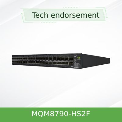 40 puertos QSFP56 Mellanox Quantum HDR Infiniband Switch 200 Gbps MQM8790-HS2F