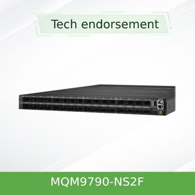 Intercambio de red Mellanox MQM9790-NS2F ((920-9B210-00FN-0D0) Quantum-2 NDR 64 X 400Gb/S Puertos 32 Cajillas OSFP No gestionado de energía al conector P2C