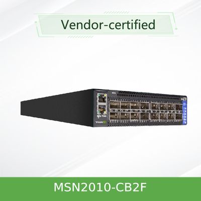 El interruptor 25GbE/100GbE 1U de Ethernet del espectro de MSN2010-CB2F se abre