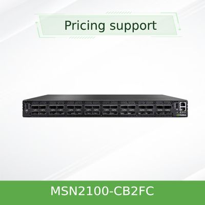 MSN2100-CB2FC Switch Nvidia Spectrum 100gbe 1u, 1g Velocidad Máxima, Cumulus Linux 16, 16 Puertos Qsfp28, 2 Fuentes de Alimentación CA, X86 2 núcleos, Profundidad Corta, Flujo de Aire P2c