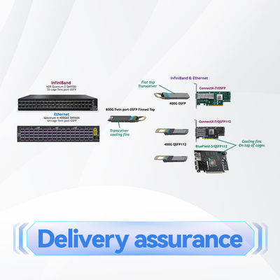 2 el interruptor corto MSN2100-CB2F 100GbE 1U 16 QSFP28 de Mellanox SN2000 de la profundidad de la base vira 2 fuentes de alimentación X86 de la CA hacia el lado de babor