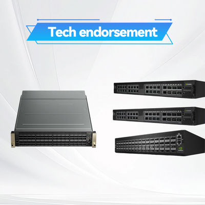 2 el interruptor corto MSN2100-CB2F 100GbE 1U 16 QSFP28 de Mellanox SN2000 de la profundidad de la base vira 2 fuentes de alimentación X86 de la CA hacia el lado de babor