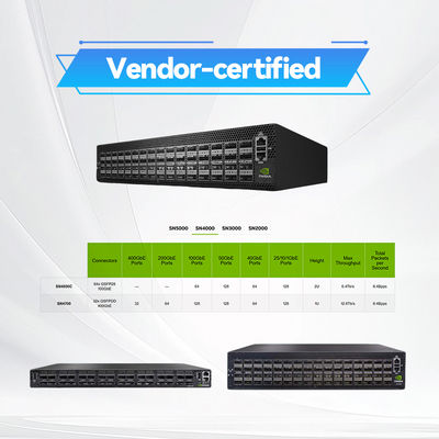 Switch de red Open Mellanox MSN4600-CS2FC de 2U 100GbE con Cumulus Ethernet